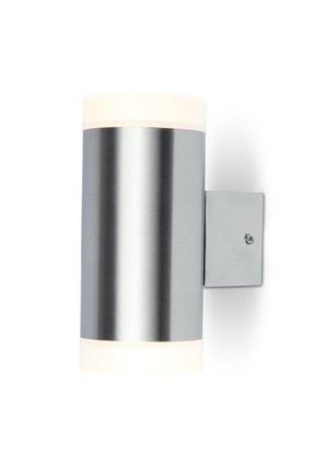 LUTEC 5521801001 | Bilayer Lutec zidna svjetiljka 1x LED 520lm 3000K IP44 plemeniti čelik