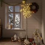vidaXL Božićno drvce sa 180 LED žarulja 1,8 m toplo bijelo izgled vrbe