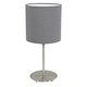 EGLO 31596 | Eglo-Pasteri-G Eglo stolna svjetiljka 40cm sa prekidačem na kablu 1x E27 mat sivo, bijelo, poniklano mat