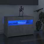 TV ormarić s LED svjetlima siva boja betona 60 x 35 x 40 cm