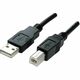 Manhattan USB kabel USB 2.0 USB-A utikač, USB-B utikač 3.00 m crna pozlaćeni kontakti, UL certificiran 333382-CG