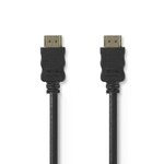 Kabel NEDIS, HDMI (M) na HDMI (M), crni, 0.5m, ethernet, pozlaćeni, polybag