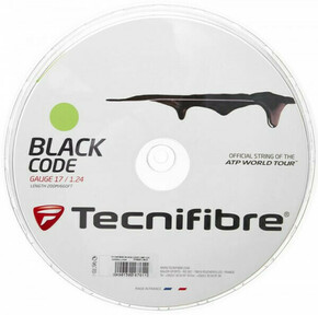 Teniska žica Tecnifibre Black Code (200 m) - lime