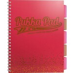 Spiralna bilježnica Pukka Pad Project Book Blush, A4 crte, Ružičasta