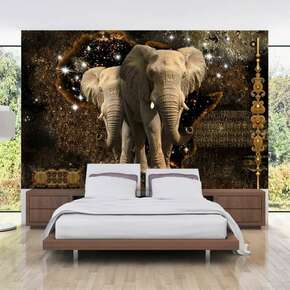 Samoljepljiva foto tapeta - Brown Elephants 441x315