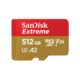 SanDisk Extreme microSDXC memorijska kartica, 512GB+ SD adapter