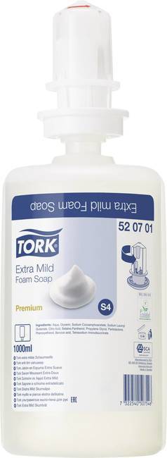 TORK Extra Mild 520701 pjenasti sapun 1 l 6 St.