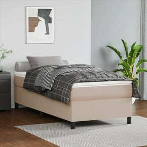 Okvir za krevet s oprugama cappuccina 90x190 cm od umjetne kože