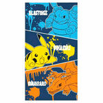 Ručnik za plažu Blastoise, Pikachu &amp; Charizard 140x70cm