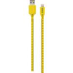 Schwaiger USB kabel USB 2.0 USB-A utikač, Apple Lightning utikač 1.20 m crna, žuta s oznakom po metru WKL10511