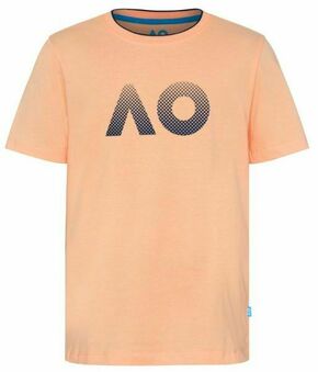 Majica za dječake Australian Open Kids T-Shirt AO Textured Logo - mellow peach