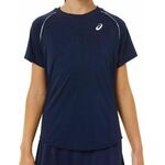 Majica kratkih rukava za djevojčice Asics Tennis Short Sleeve Top - peacoat