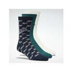 Visoke unisex čarape Reebok Classics Fold-Over Crew Socks 3 Pairs H47533 midnight pine