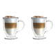 Set s 2 šalice za caffe latte od dvostrukog stakla Vialli Design, 250 ml
