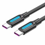 Vention USB 2.0 C Male to Male 5A Cable 2m, Black VEN-COTBH
