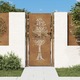vidaXL Vrtna vrata 105 x 180 cm od čelika COR-TEN s uzorkom stabla