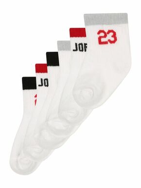 Jordan Čarape bijela / siva / crvena / crna