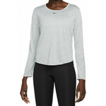 Ženska majica dugih rukava Nike Dri-FIT One Women's Standard Fit Top - particle grey/heather/black