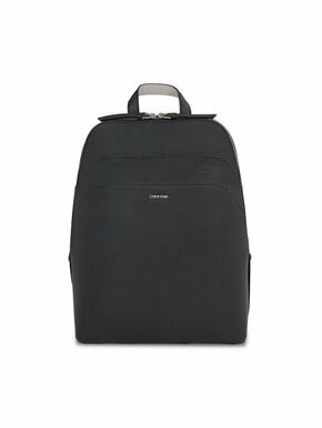 Ruksak Calvin Klein Business Backpack_Saffiano K60K611676 K60K611676 Ck Black/Sand Pebble BEH