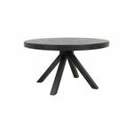 Crni okrugao blagovaonski stol 140x140 cm Muden – Light &amp; Living