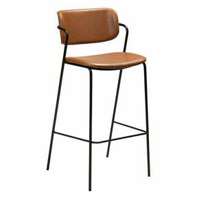 Smeđa barska stolica od imitacije kože DAN-FORM Denmark Zed