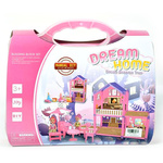 Dream Home pink kućica za lutke u kovčegu