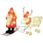 Konstsmide 6239-103 akrilna figura Energetska učinkovitost 2021: G (A - G) djed mraz, sob toplo bijela LED crvena, bijela