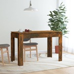 vidaXL Blagovaonski stol boja dimljenog hrasta 120 x 60 x 76 cm drveni
