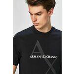 Armani Exchange - Majica - mornarsko plava. Majica iz kolekcije Armani Exchange. Model izrađen od pletenine s tiskom.