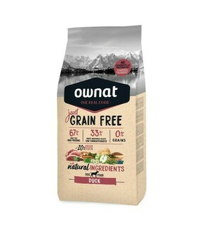 OWNAT Just Grain Free Adult Duck - dry dog food - 14 kg