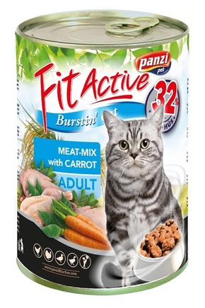 FitActive Meat-Mix konzerva za mačke 24 x 415 g