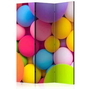 Paravan u 3 dijela - Colourful Balls [Room Dividers] 135x172