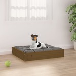 Krevet za pse crna 51,5x44x9 cm od masivne borovine