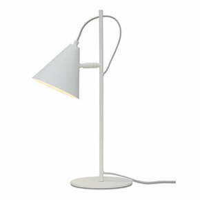 Bijela stolna lampa s metalnim sjenilom (visina 50