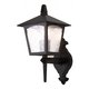 ELSTEAD BL5-BLACK | York-EL Elstead zidna svjetiljka 1x E27 IP43 crno, prozirno