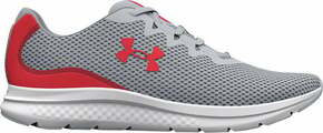 Under Armour UA Charged Impulse 3 Running Shoes Mod Gray/Radio Red 42 Obuća za trčanje na cesti