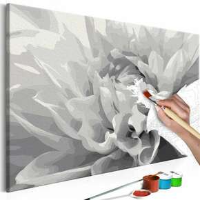 Slika za samostalno slikanje - Black &amp; White Flower 60x40