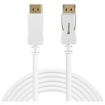 Sandberg DisplayPort kabel (2m; DP 1.4; 8K/60Hz), bijeli