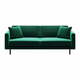 Zelena baršunasti sofa 207 cm Kobo – MESONICA