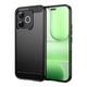 Techsuit Carbon Silicone maska za Honor 600 Lite – crna