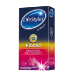 Lifestyles Skyn Ribbed kondomi, 12/1