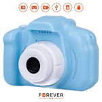 Forever SKC-100 dječji fotoaparat s kamerom, igre, punjiva baterija, SD kartica, plavi