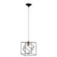BRILLIANT 93594/76 | Tycho Brilliant visilice svjetiljka 1x E27 crno, crveni bakar