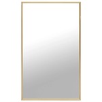 vidaXL Ogledalo zlatno 100 x 60 cm