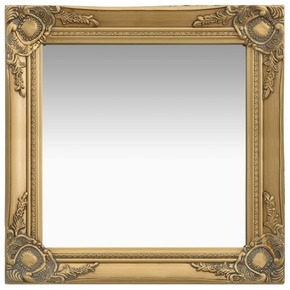 Zidno ogledalo u baroknom stilu 50 x 50 cm zlatno