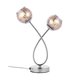 ENDON 76125 | Aerith Endon stolna svjetiljka 40cm sa dodirnim prekidačem 2x G9 krom, dim