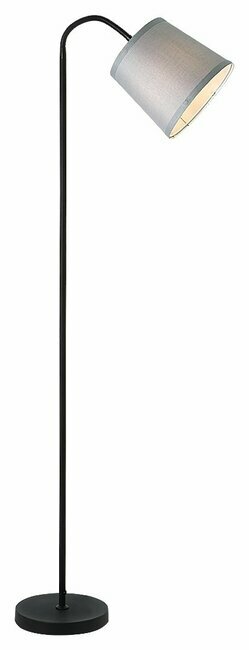 RABALUX 6639 | Godric Rabalux podna svjetiljka 141cm sa prekidačem na kablu fleksibilna 1x E27 crno