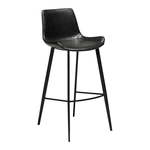 Crna barska stolica od eko kože DAN - FORM Denmark Hype, visina 102 cm