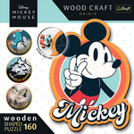 Wood Craft: Disney - Retro Mickey Mouse 160 komada premium drvena slagalica - Trefl