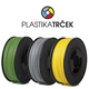Plastika Trček PLA PAKET - 3x1kg - Siva, Žuta, Zelena